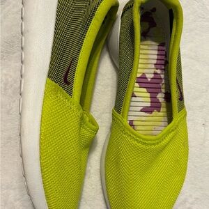 Nike Lime Green Slip-On Shoes